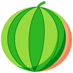 Watermelon Classroom Fruit Transparent Sticker